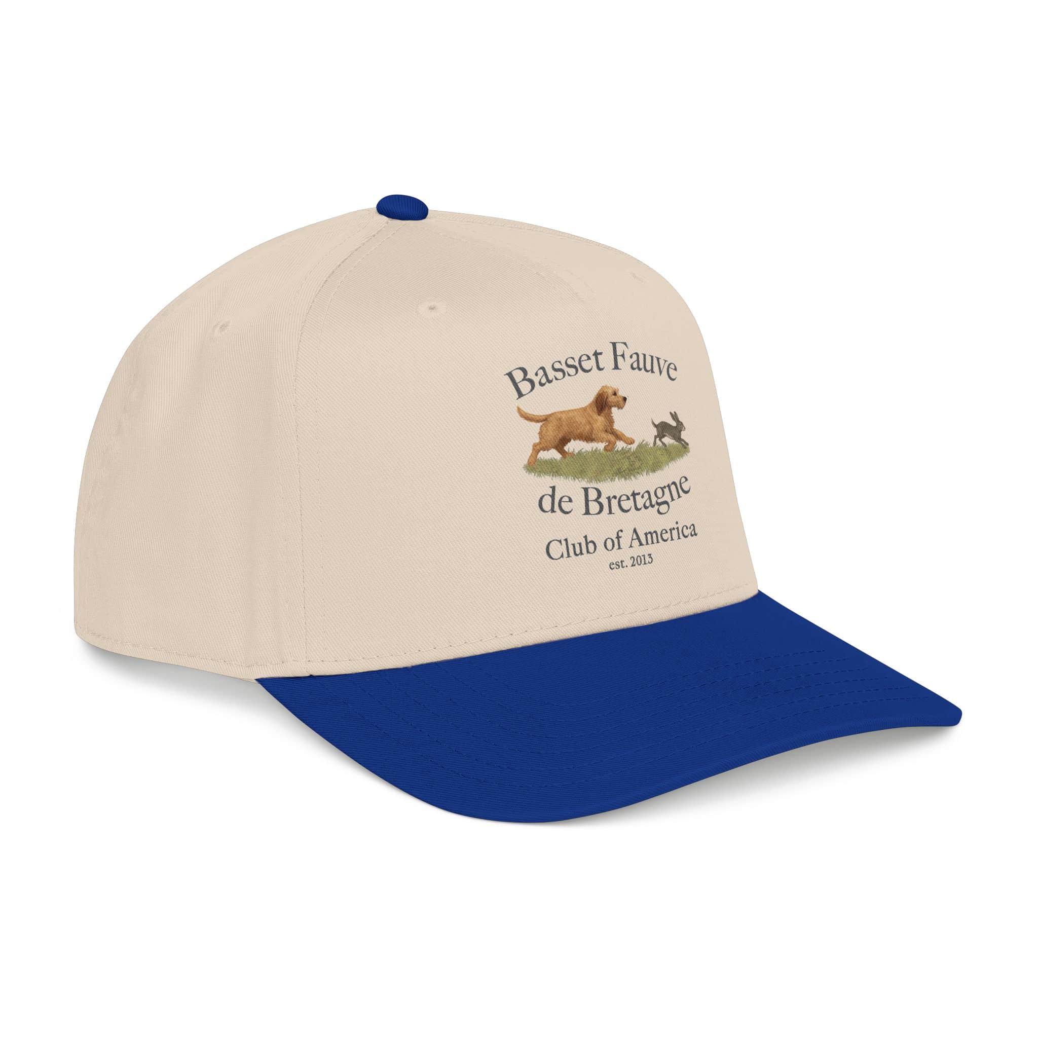 Basset Fauve de Bretagne hat with logo design