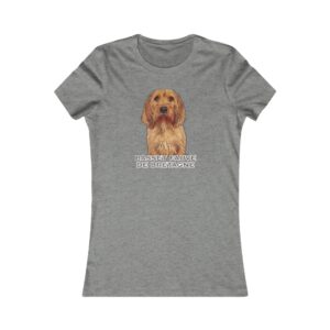 Gray shirt with Basset Fauve de Bretagne print