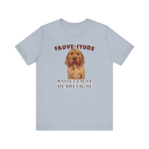 Fauve attitude t-shirt with dog illustration.