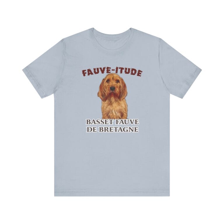 Fauve attitude t-shirt with dog illustration.