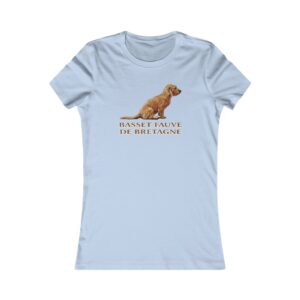 Basset Fauve de Bretagne design on blue T-shirt