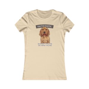 Beige shirt with Basset Fauve de Bretagne design.