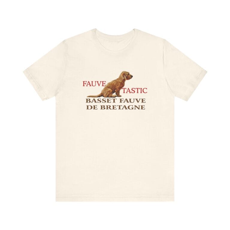 T-shirt with Basset Fauve de Bretagne print