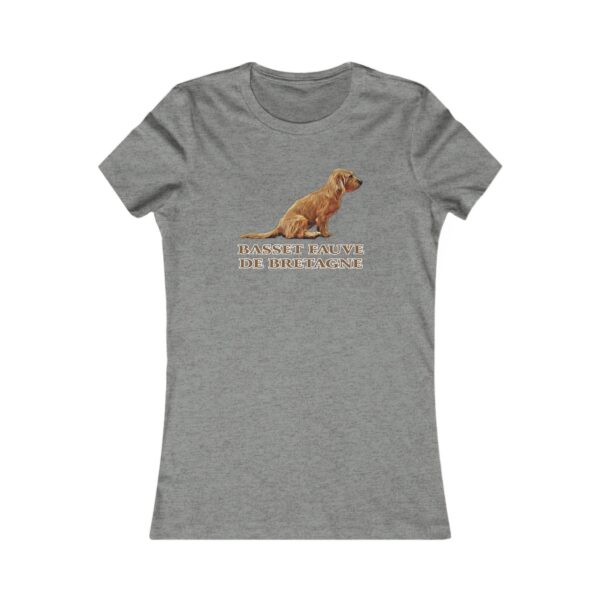 Gray shirt with Basset Fauve de Bretagne graphic.