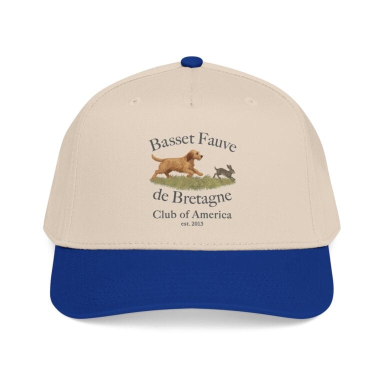 Basset Fauve de Bretagne Club embroidered cap.