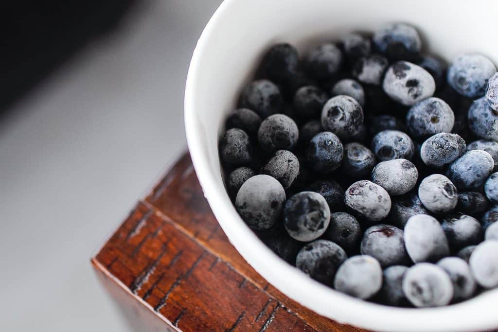 blueberries in a bowl