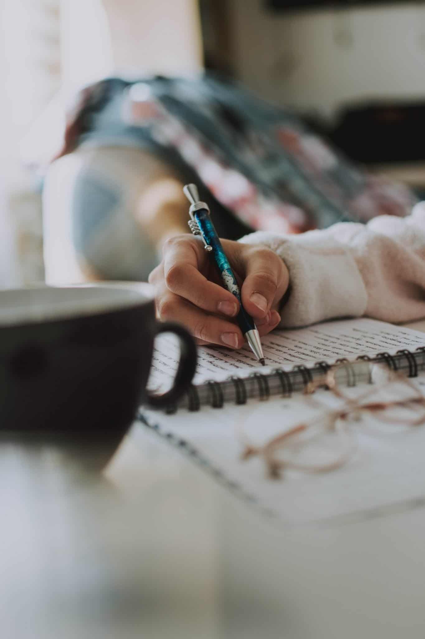 Gratitude journal to beat holiday stress