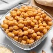 small bowl of chickpeas