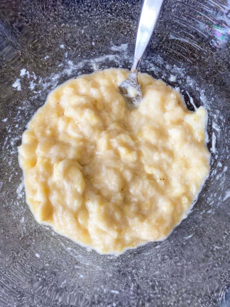 Mashed bananas