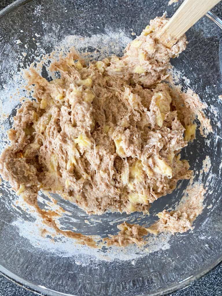 Banana bread batter