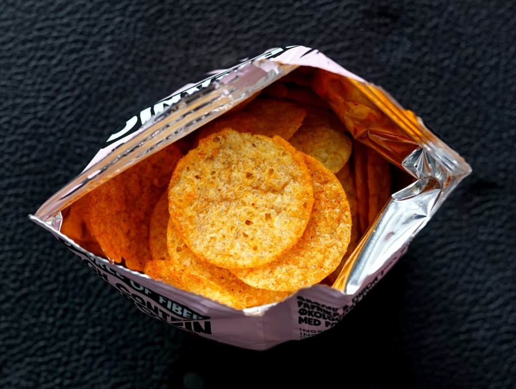 single serving bag of chips