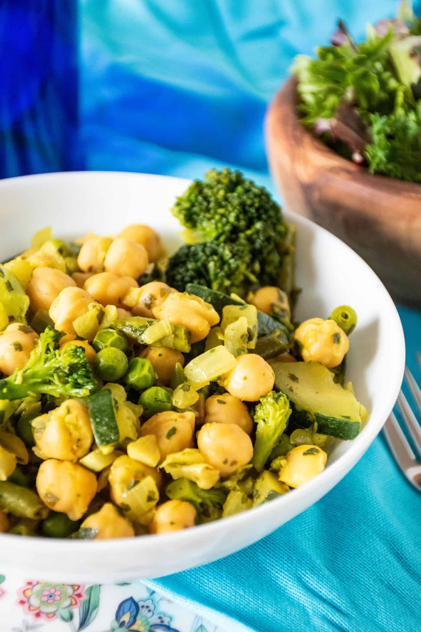 Close up of veggie hash.