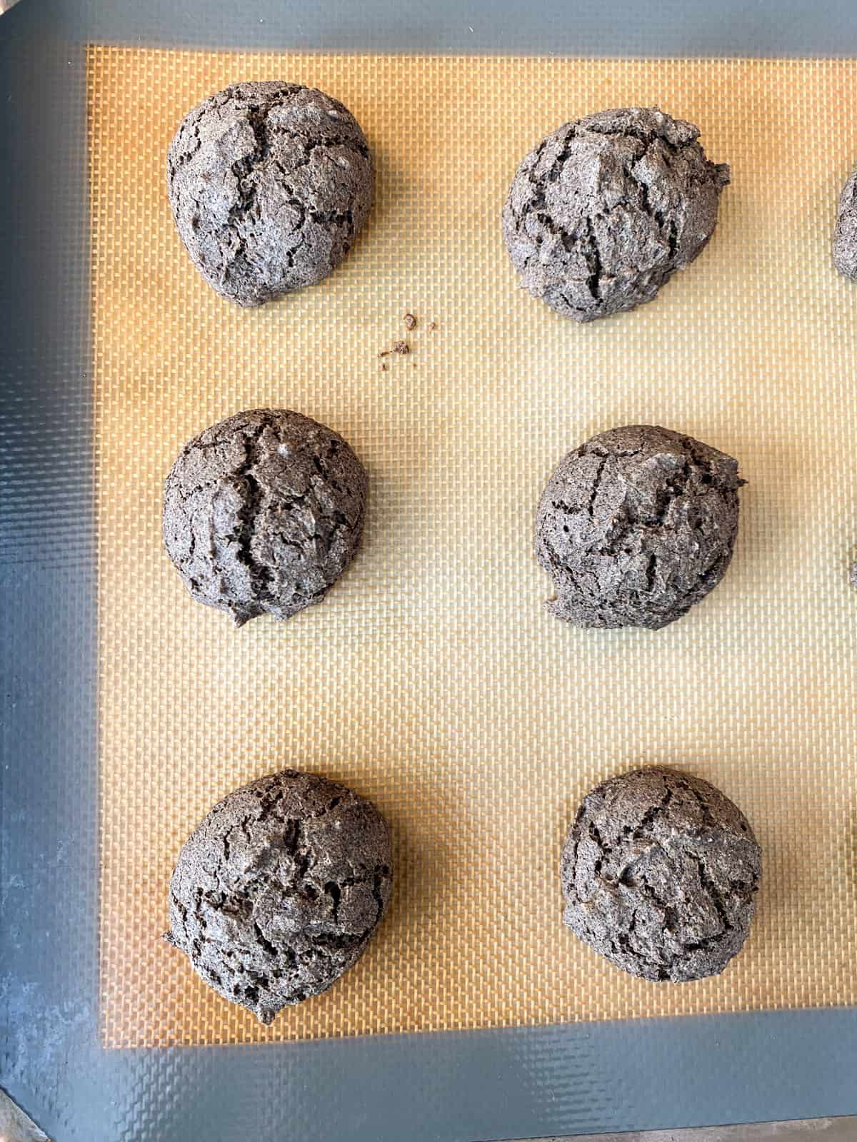 Baked buckwheat biscuits.