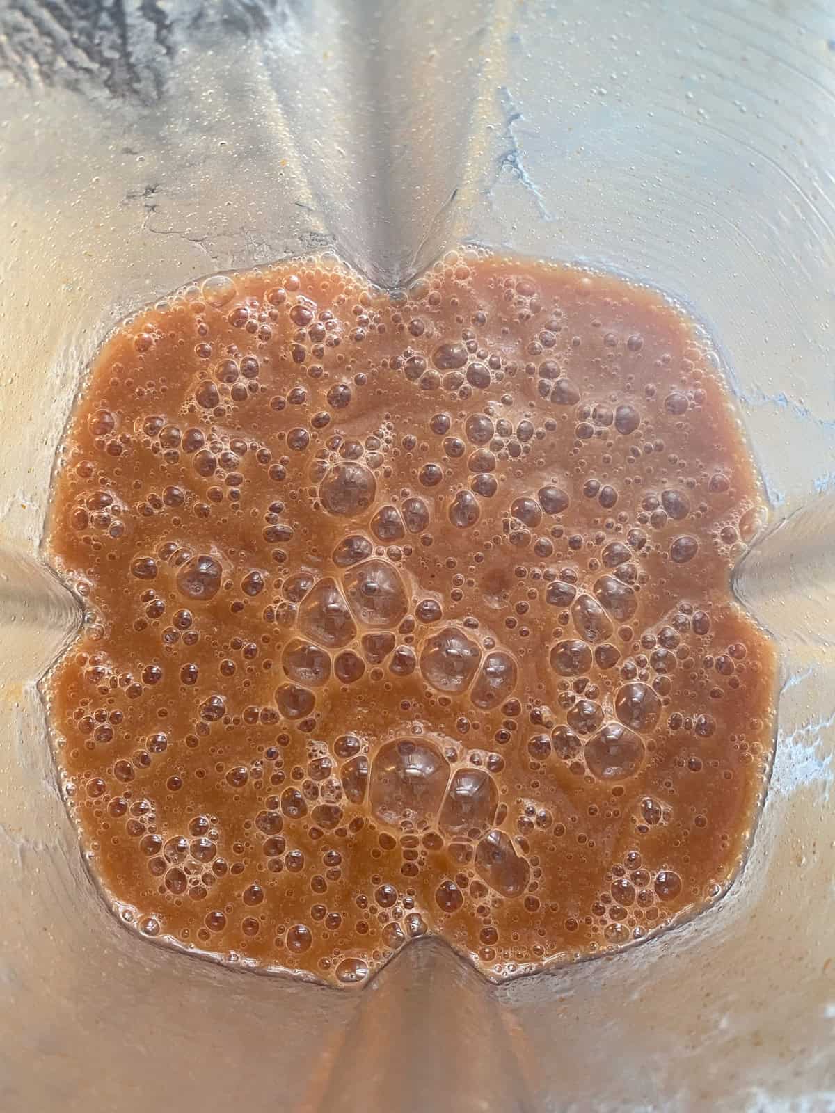 Baked bean sauce blended together.