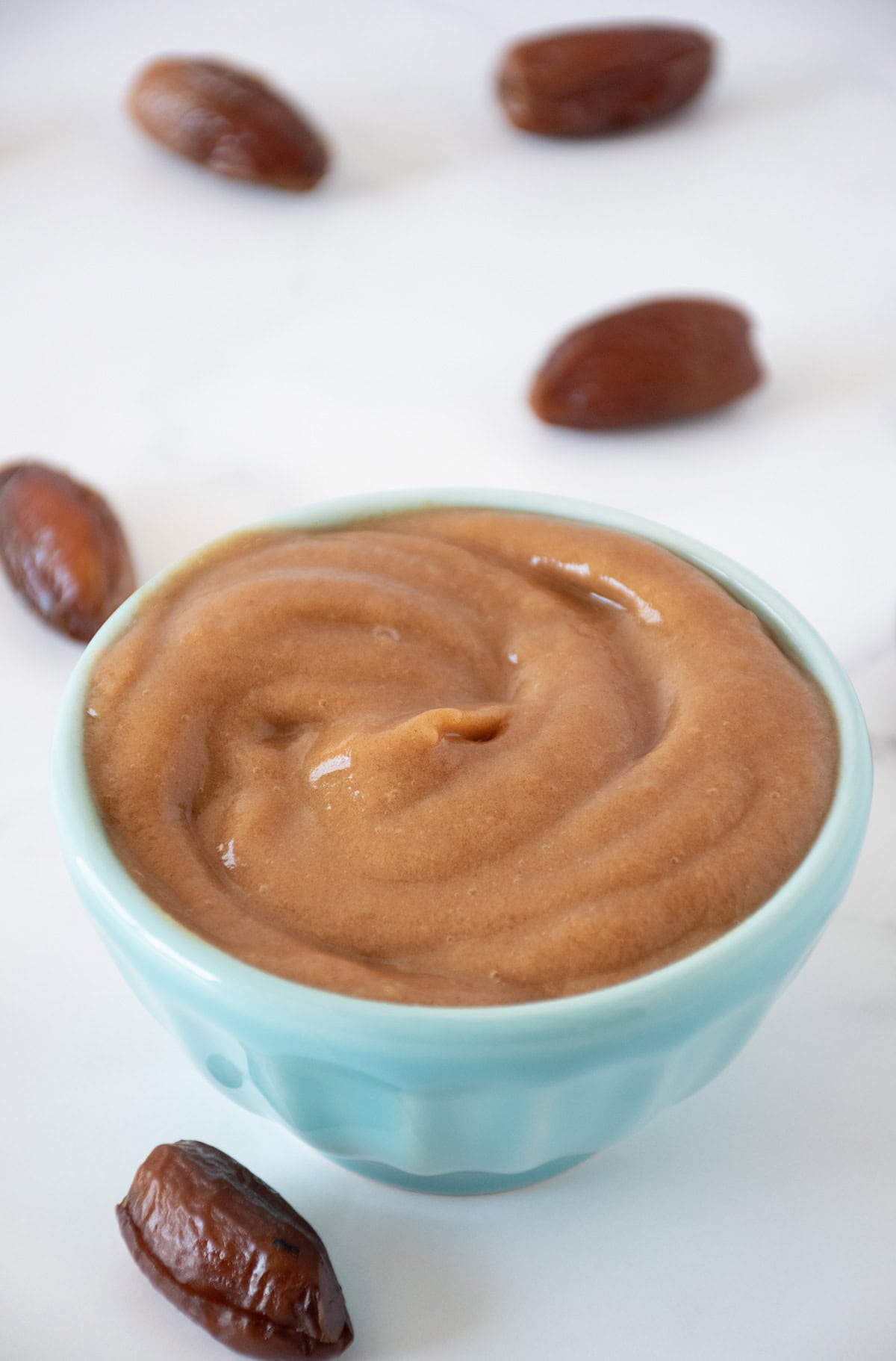Small bowl with date paste in it.