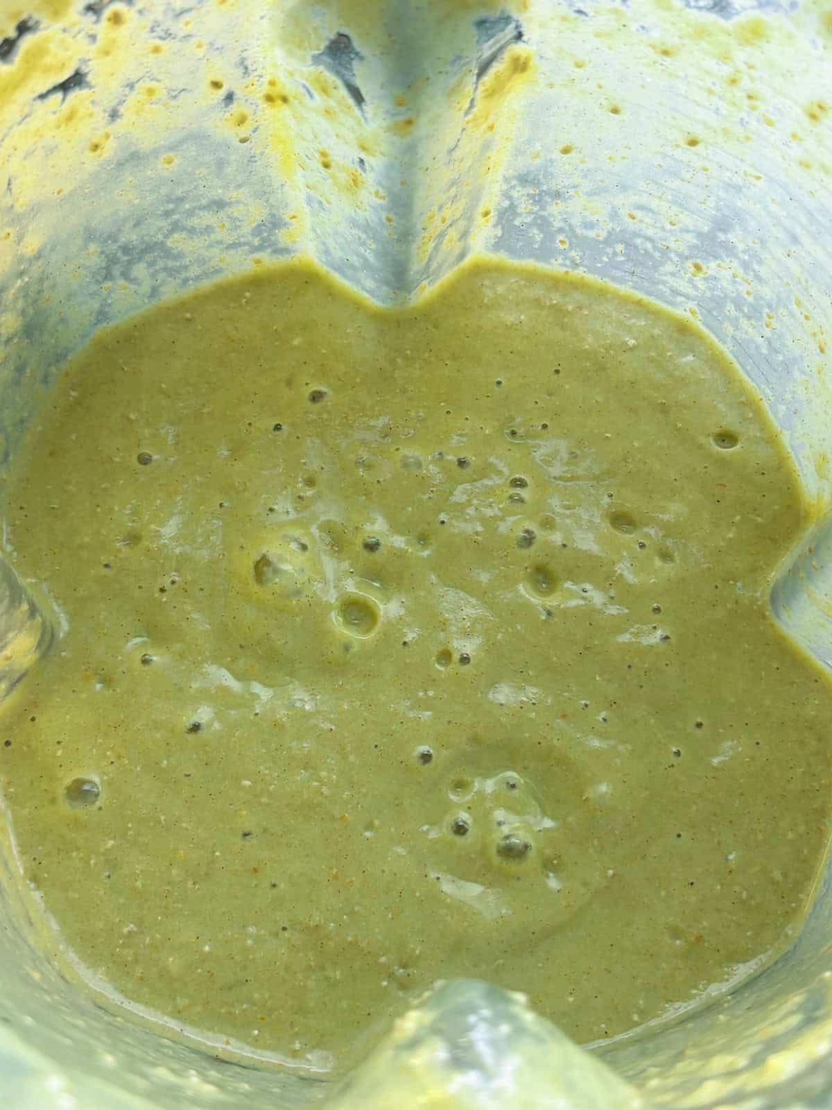 Blended zucchini pudding.