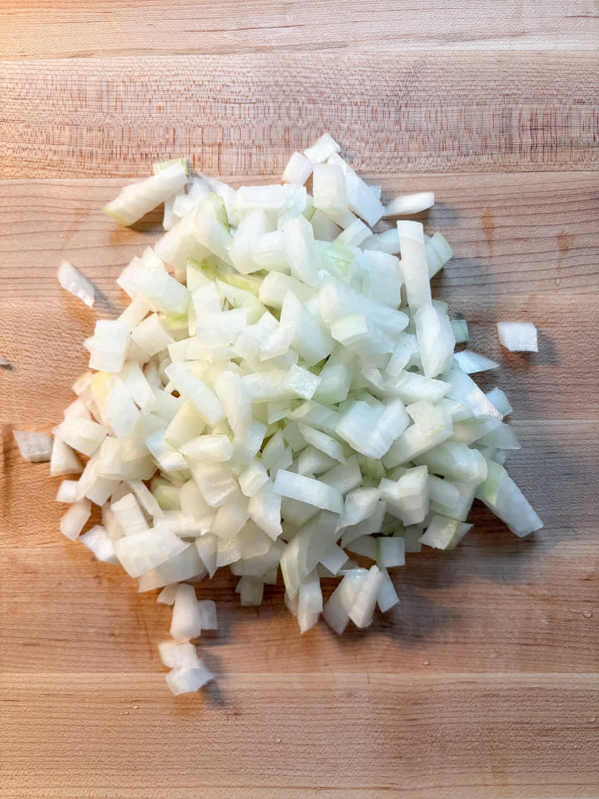 Chopped onion.