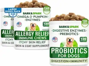 Probiotic supplements for dogs with allergies and sensitive stomach