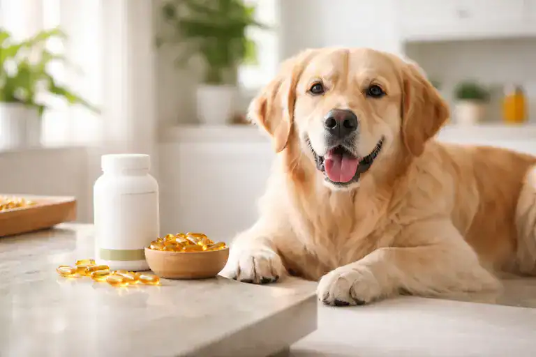Supplements supporting dogs with food allergies and immune balance