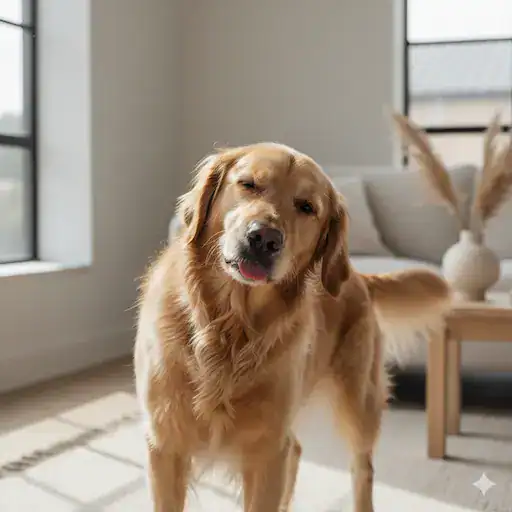 dog allergies causing mild skin irritation and itching in a domestic dog