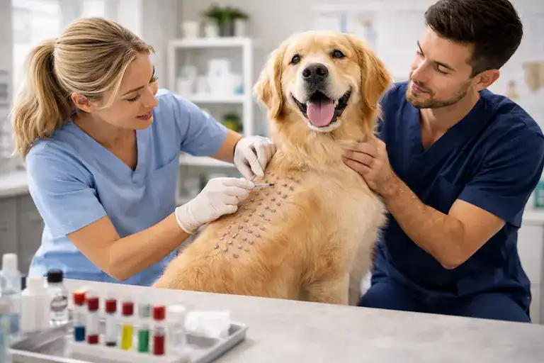 dog intradermal skin allergy testing procedure