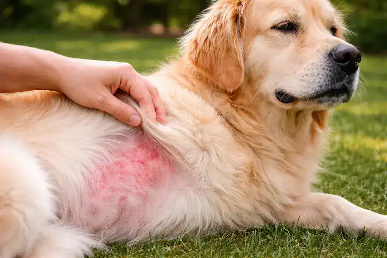 dog skin irritation allergy symptom