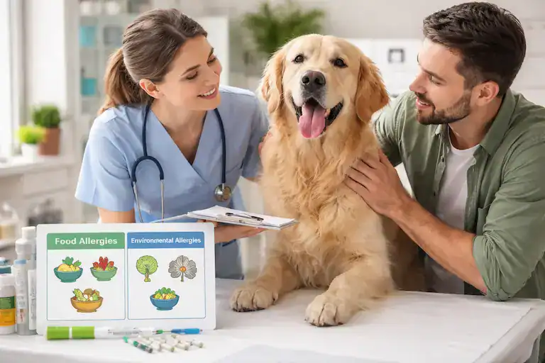 managing food vs environmental allergies in dogs with structured diagnosis