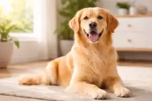 healthy dog shiny coat no itching after fish oil supplement