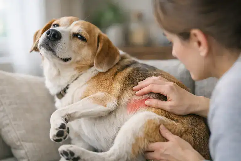 how to stop dog itching fast irritated skin dog