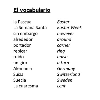 La Pascua: Easter Traditions in Spanish-Speaking Countries Listening Activity - Image 2