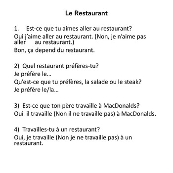 Present Tense 8 Station Activity in French - Image 3