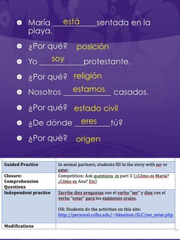 Spanish Ser vs. Estar No-Prep Lesson Plans and Curriculum - Image 4