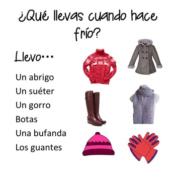 Spanish Weather el tiempo PowerPoint and Curriculum - Image 3