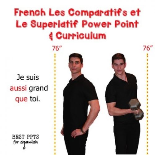 French Les Comparatifs et le Superlatif PowerPoint & Curriculum