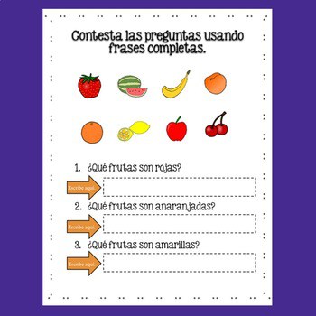 Spanish Food La comida Google Drive Activities - Image 3