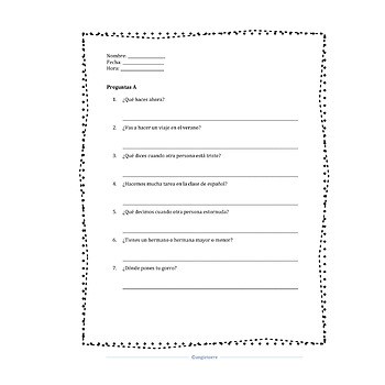 Spanish GO Verbs Dice Game and Paired Speaking Activity - Image 2