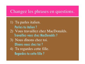 French PowerPoint on How to Form Questions - Image 4