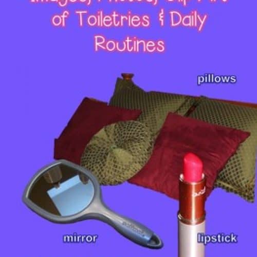Clipart of Toiletries and Daily Routine