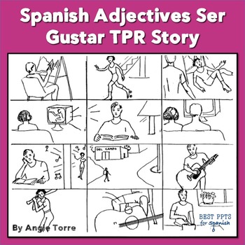 Spanish Adjectives Ser Gustar TPR Story