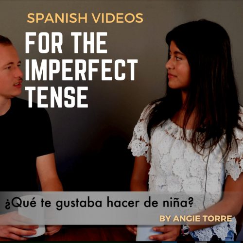 Spanish Videos for the Imperfect Tense Guy asking girl, "¿Qué te gustaba hacer de niña?