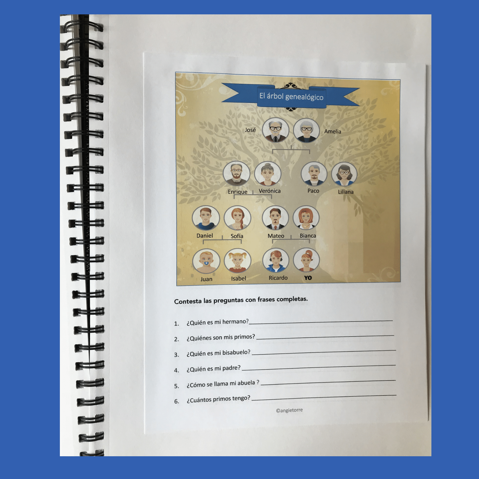 Spanish Family La familia Interactive Notebook Activity - Image 5