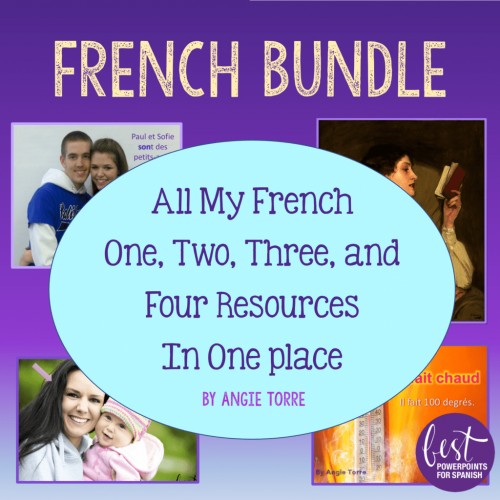 French Bundle: All My French One, Two, Three, and Four Resources in One Place