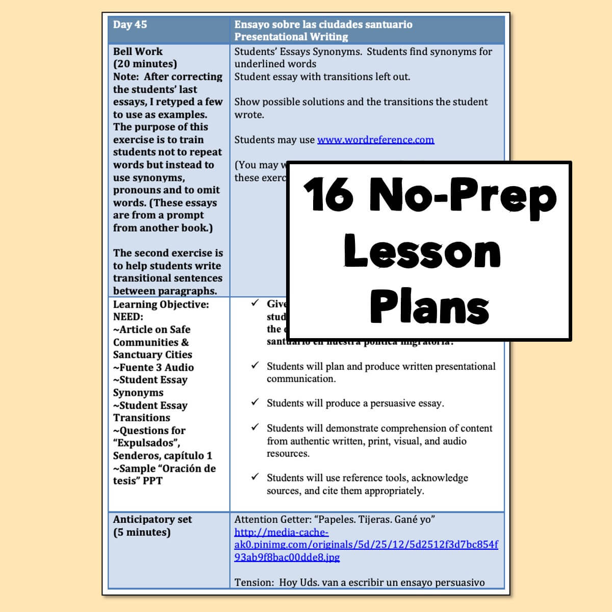 La ciencia y la tecnología Lesson Plans for AP Spanish - Image 4
