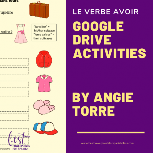 French Avoir Google Drive Activities