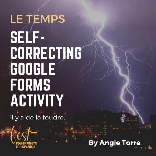 French Weather Vocabulary Google Drive Activity