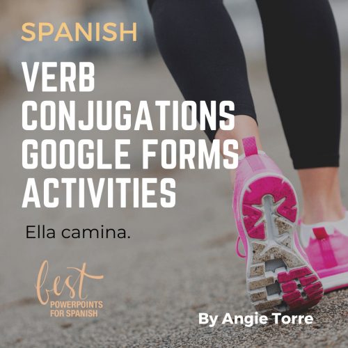 Spanish Present Tense AR | ER | IR Regular Verbs Google Forms Activity