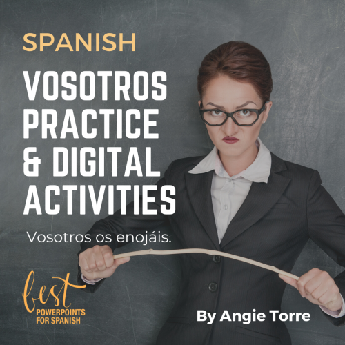 Spanish Vosotros Conjugation Practice and Digital Activities