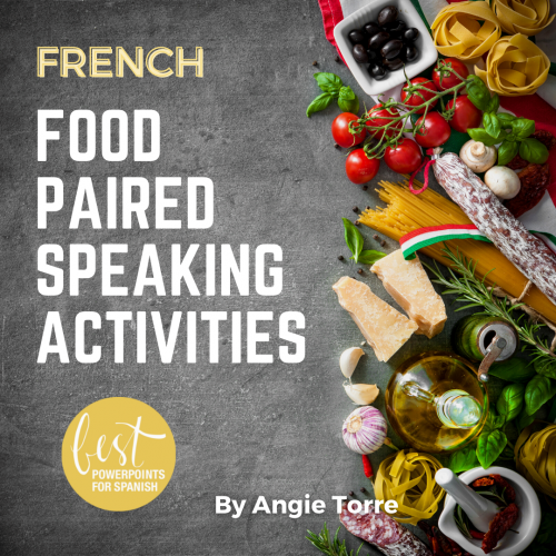 French Food La nourriture Paired Speaking Activities Photo of fruits vegetables and other foodds