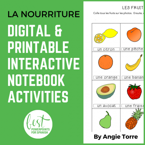 French Food Interactive Notebook Activities