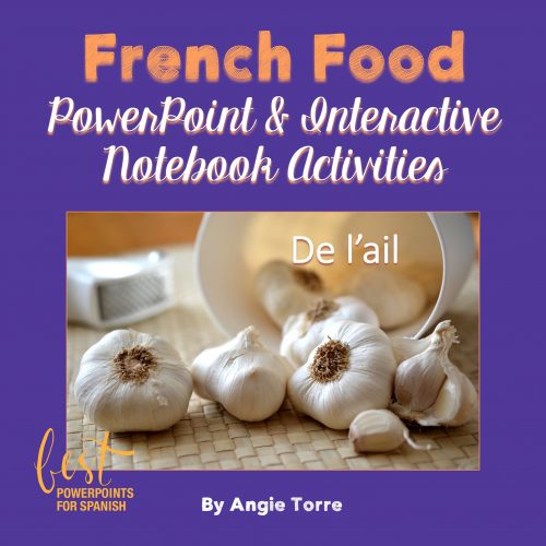 La nourriture PowerPoint and Printable and Digital Activities garlic pouring out of a pail